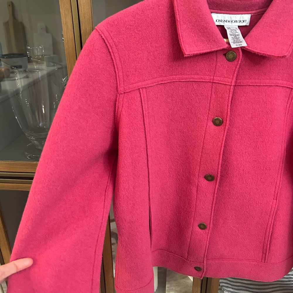Wool Bright Pink Jacket - Picture 5 of 9